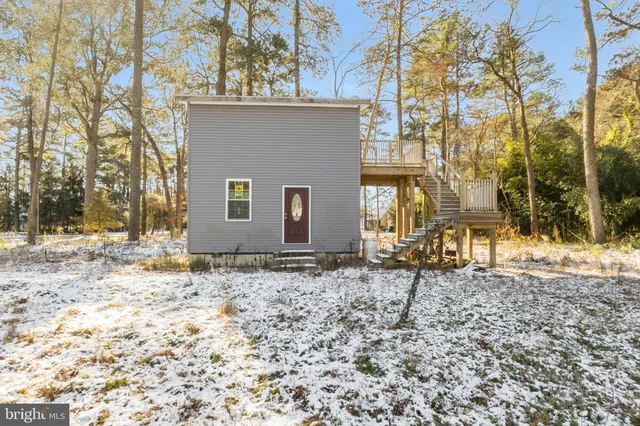a backyard of a house