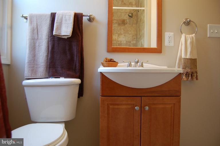 839 Reverdy Road Baltimore, MD 21212 - Photo 14 of 16 a bathroom with a sink a toilet and shower