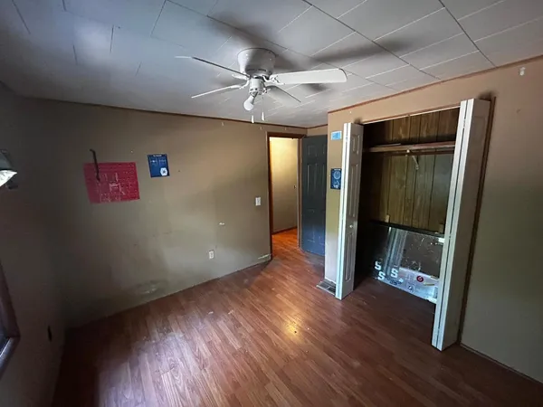 wooden floor in an empty room