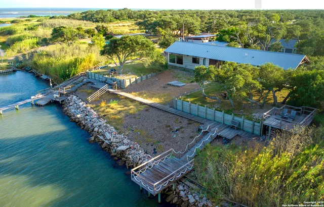 view of a city with an ocean