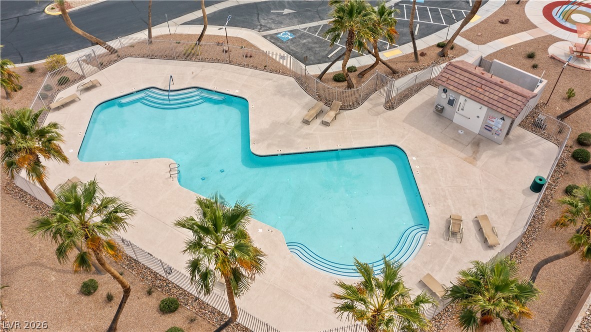 2269 Chandler Ranch Place Laughlin, NV 89029 - Photo 96 of 96 Aerial view of a community pool