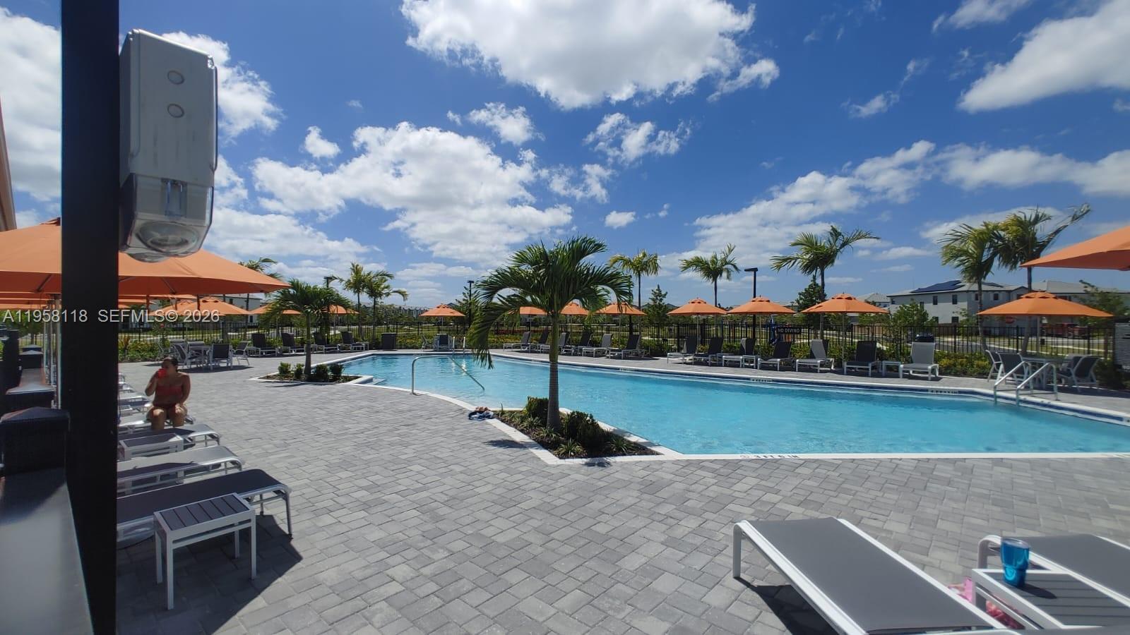 13313 Southwest 287th Terrace Homestead, FL 33033 - Photo 22 of 26 a swimming pool with outdoor seating and city view