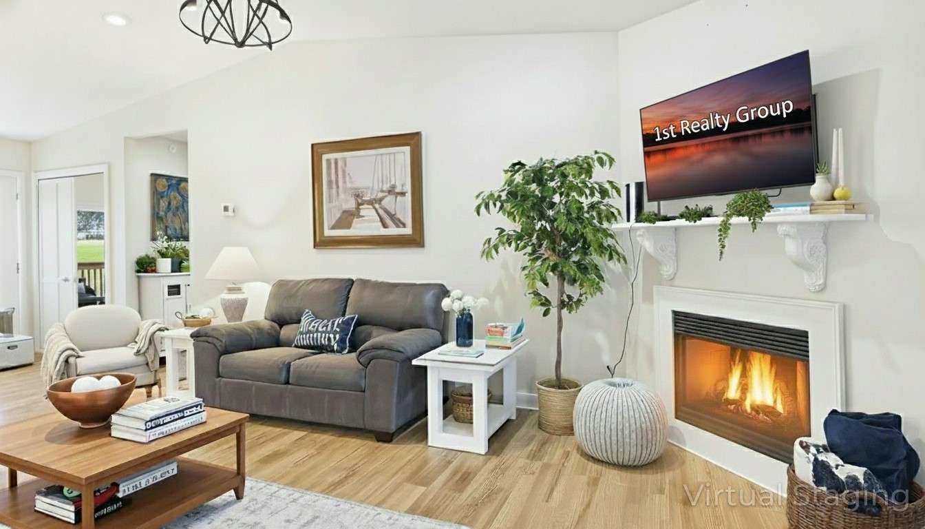 103 Harbor View Drive Grand Rivers, KY 42045 - Photo 14 of 38 a living room with furniture and a flat screen tv