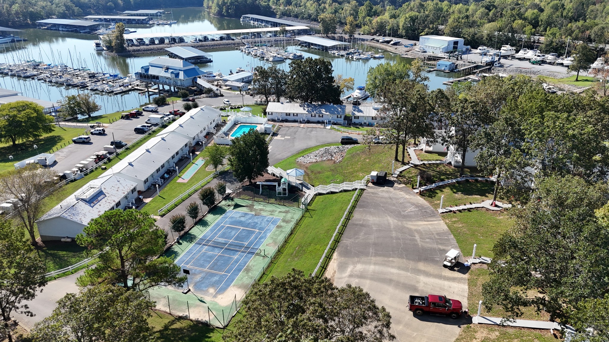 103 Harbor View Drive Grand Rivers, KY 42045 - Photo 4 of 38 a view of a city with lots of trees