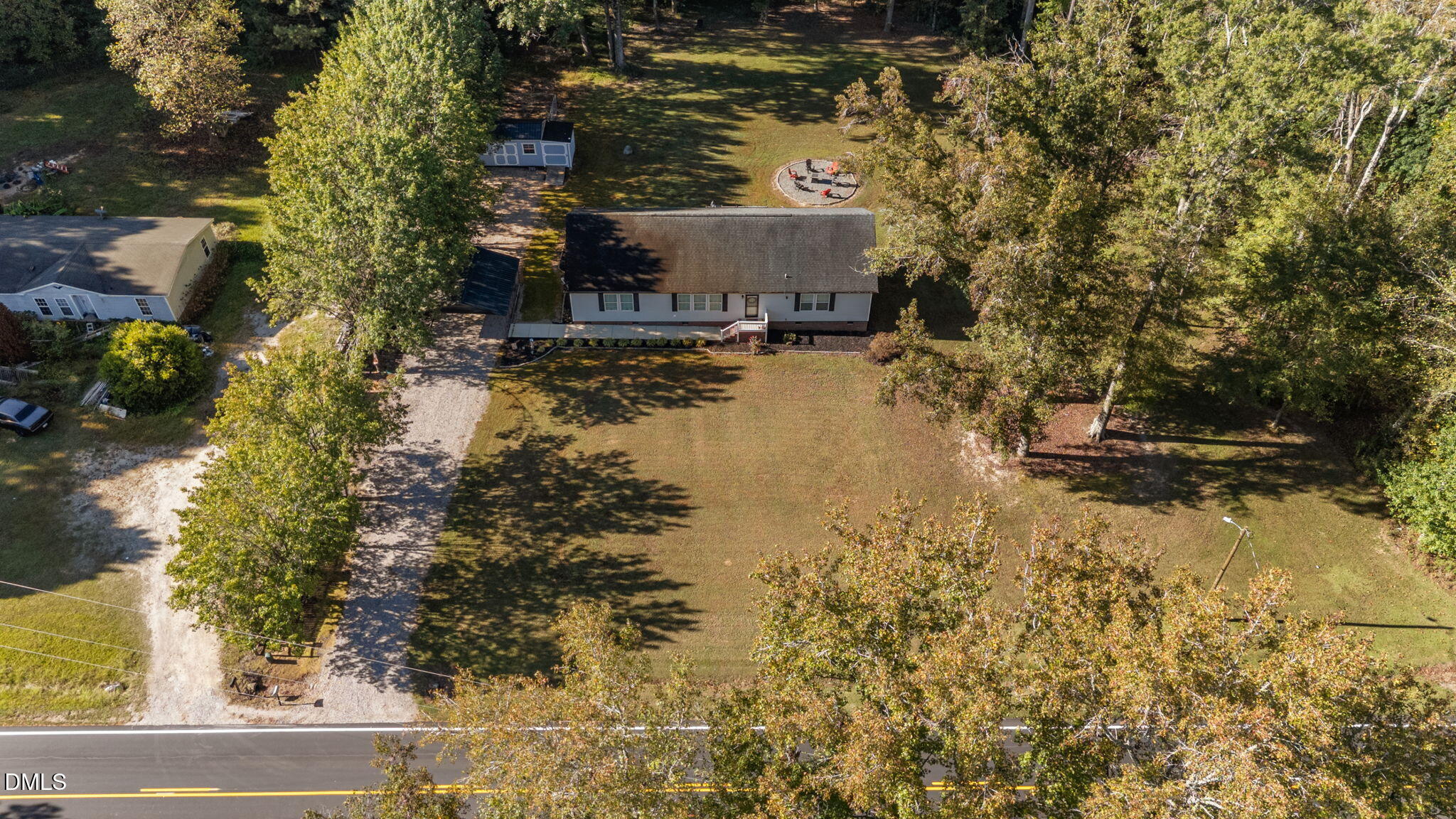 2450 Frazier Road Middlesex, NC 27557 - Photo 44 of 50 an aerial view of residential house with outdoor space