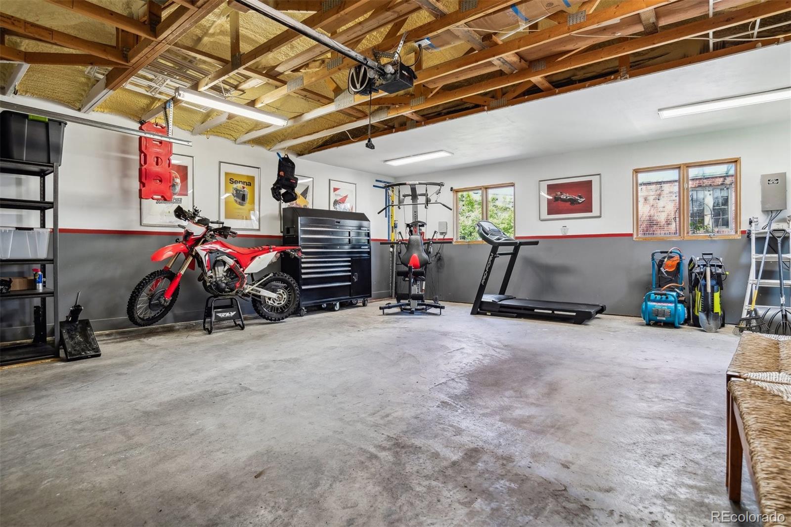 1377 Cherry Street Denver, CO 80220 - Photo 44 of 50 a view of a garage with rack and bicycle