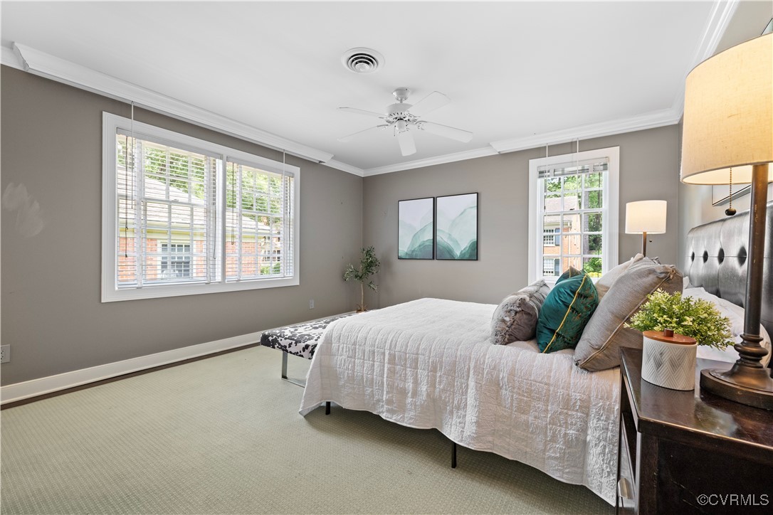 6161 River Road Richmond, VA 23226 - Photo 20 of 38 a bedroom with a bed potted plant on the dresser and a window