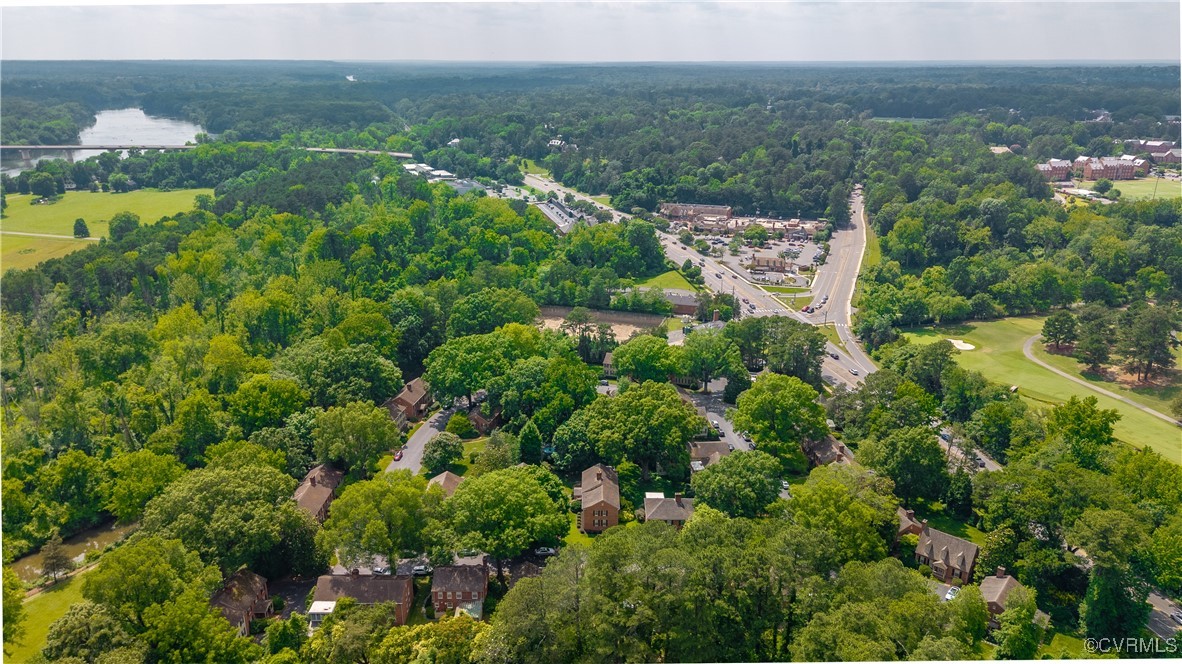 6161 River Road Richmond, VA 23226 - Photo 31 of 38 an aerial view of a house with a yard and lake view