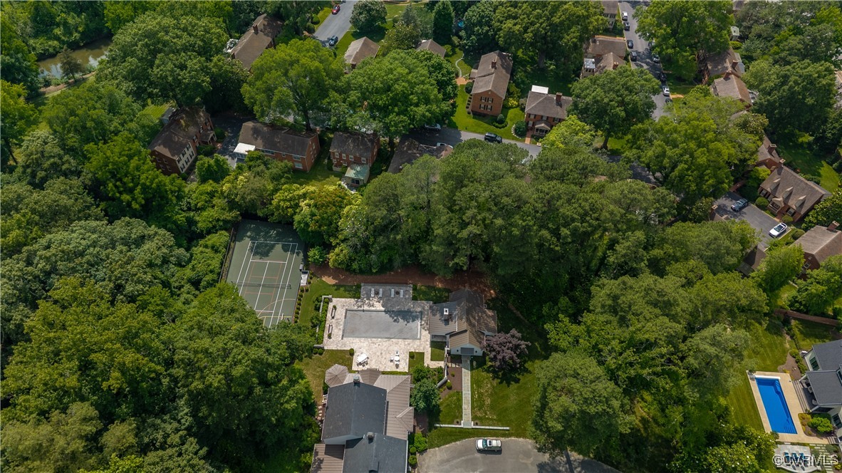 6161 River Road Richmond, VA 23226 - Photo 33 of 38 an aerial view of residential house with outdoor space and trees all around