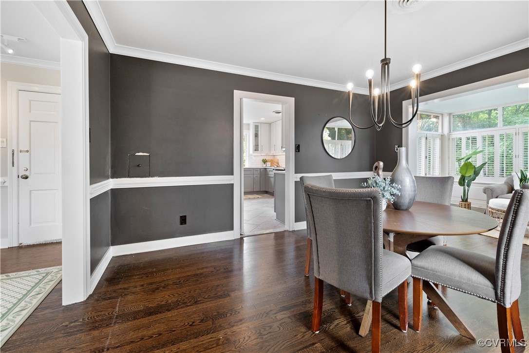 6161 River Road Richmond, VA 23226 - Photo 8 of 38 a view of a dining room with furniture window and wooden floor