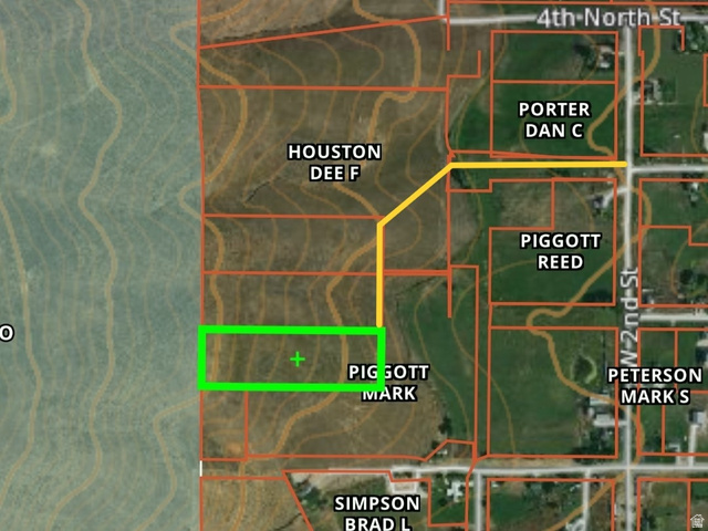 357 West 3rd Street North Bloomington, ID 83223 - Photo 3 of 10 Property Plat Map. Illustrating lot boundaries, ownership, and topographic features of the property