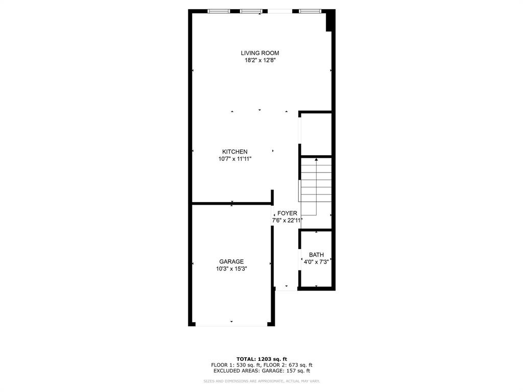 105 Southeast 4th Street, Unit 1 Kerens, TX 75144 - Photo 21 of 23 a picture of a floor plan