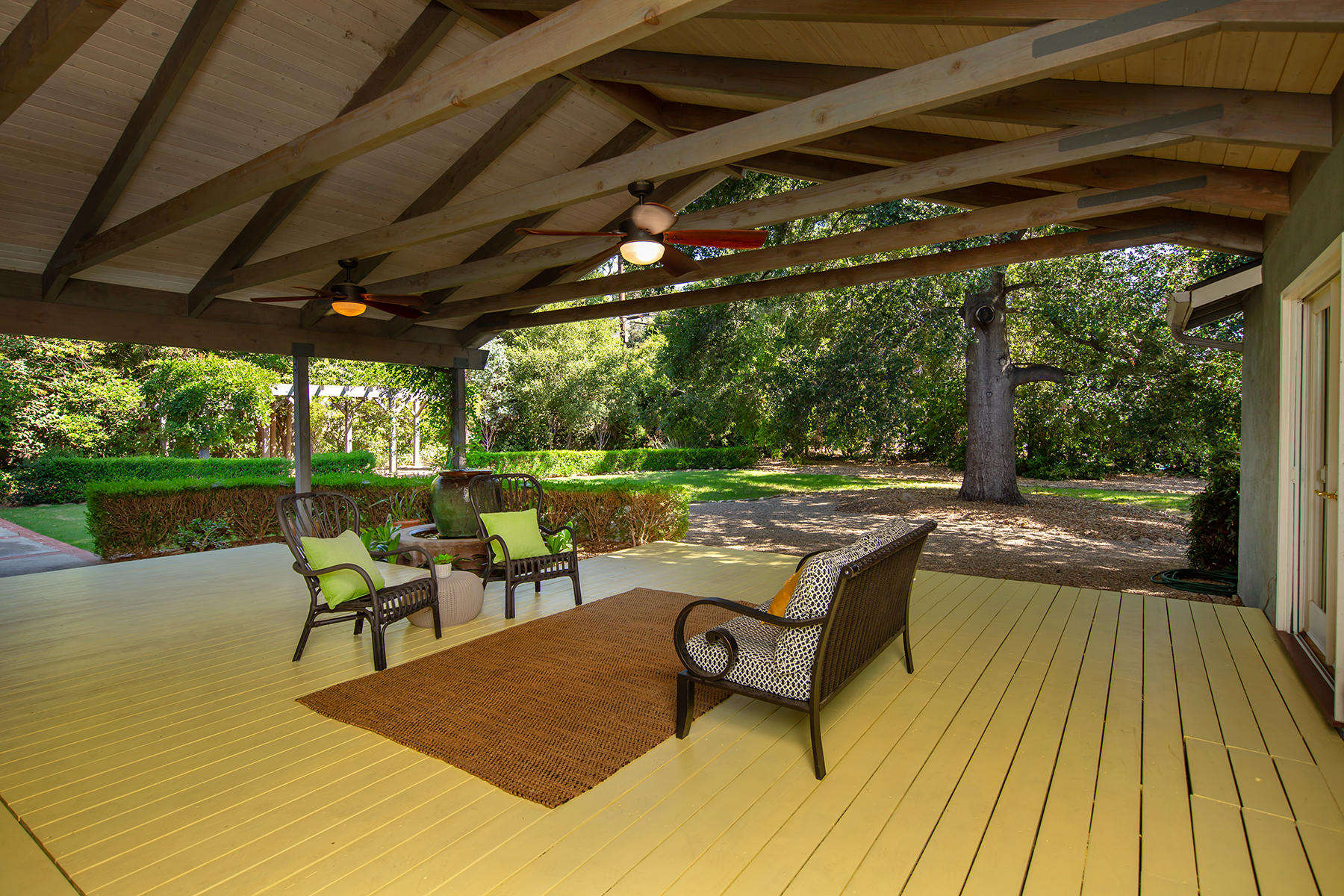 118 Cuyama Road Ojai, CA 93023 - Photo 16 of 49 Outdoor Deck Covered Patio