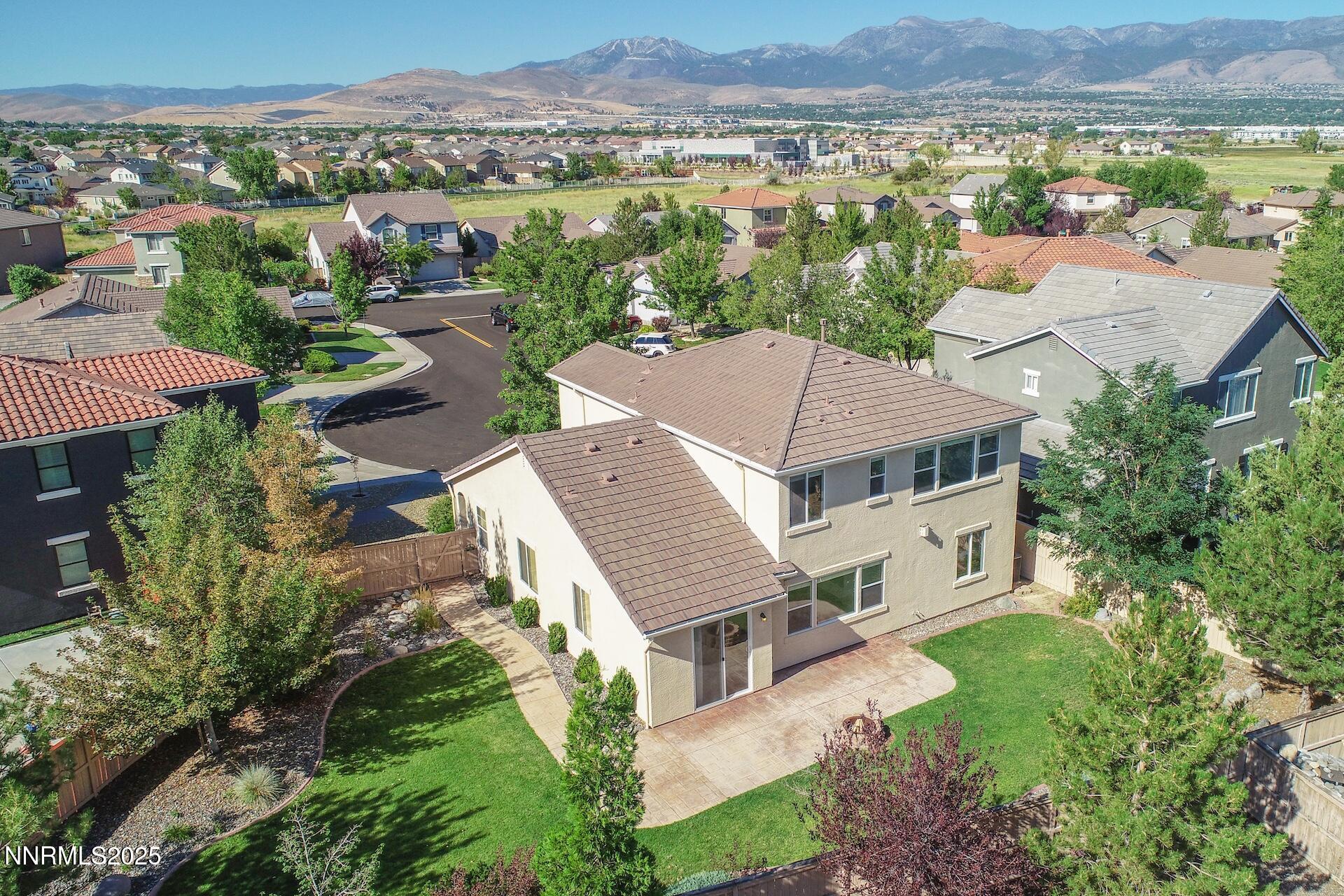 10630 Birch Point Court Reno, NV 89521 - Photo 38 of 42 an aerial view of a house with a garden
