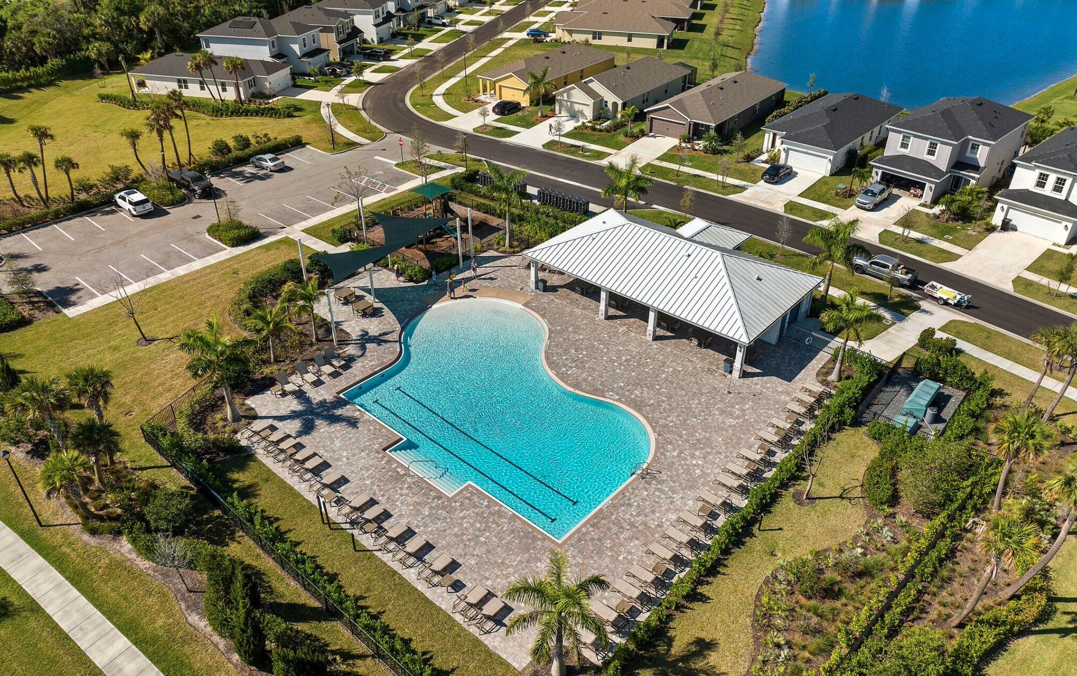 10850 Pacini Way Port St. Lucie, FL 34987 - Photo 4 of 36 an aerial view of a residential houses with outdoor space