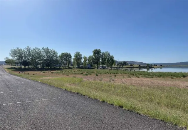 a view of lake and mountain