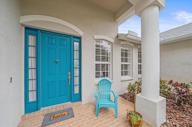 a view of a entryway of a house
