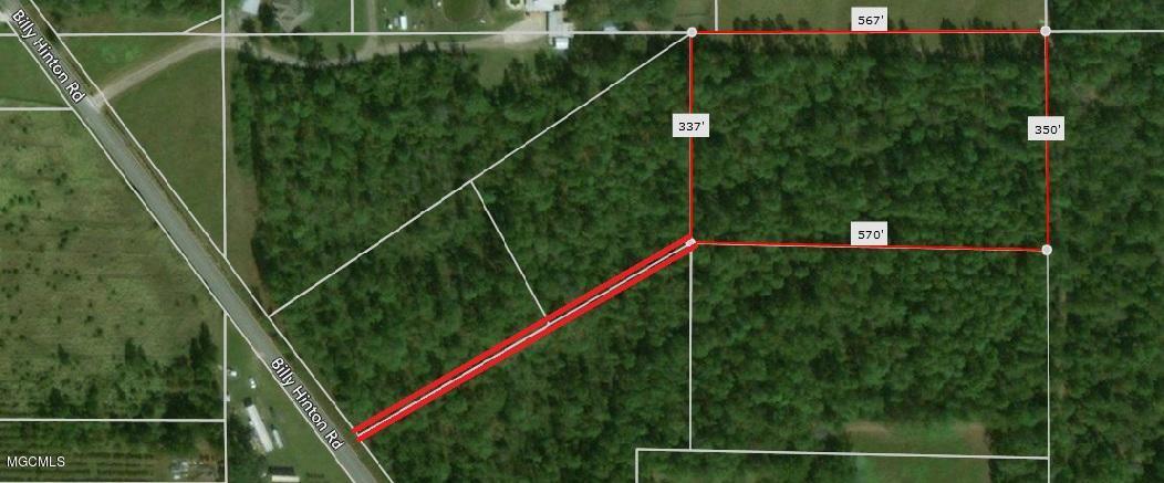 4.35-acres Billy Hinton Road Lucedale, MS 39452 - Photo 2 of 2 BH aerial