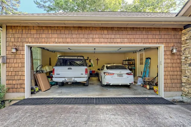 a view of car garage