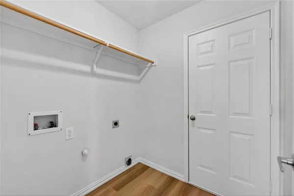 a small space with wooden floor