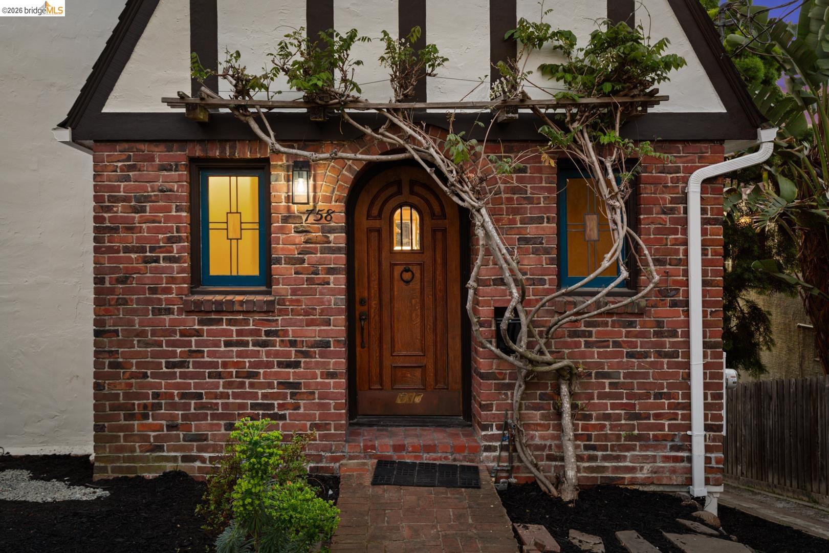 758 Spruce Street Berkeley, CA 94707 - Photo 12 of 60 Entrance to property with brick siding and stucco siding