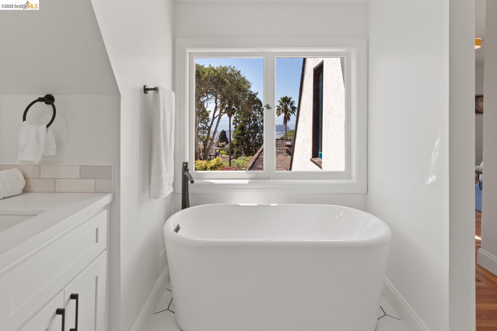 758 Spruce Street Berkeley, CA 94707 - Photo 30 of 60 Bathroom with vanity and a soaking tub