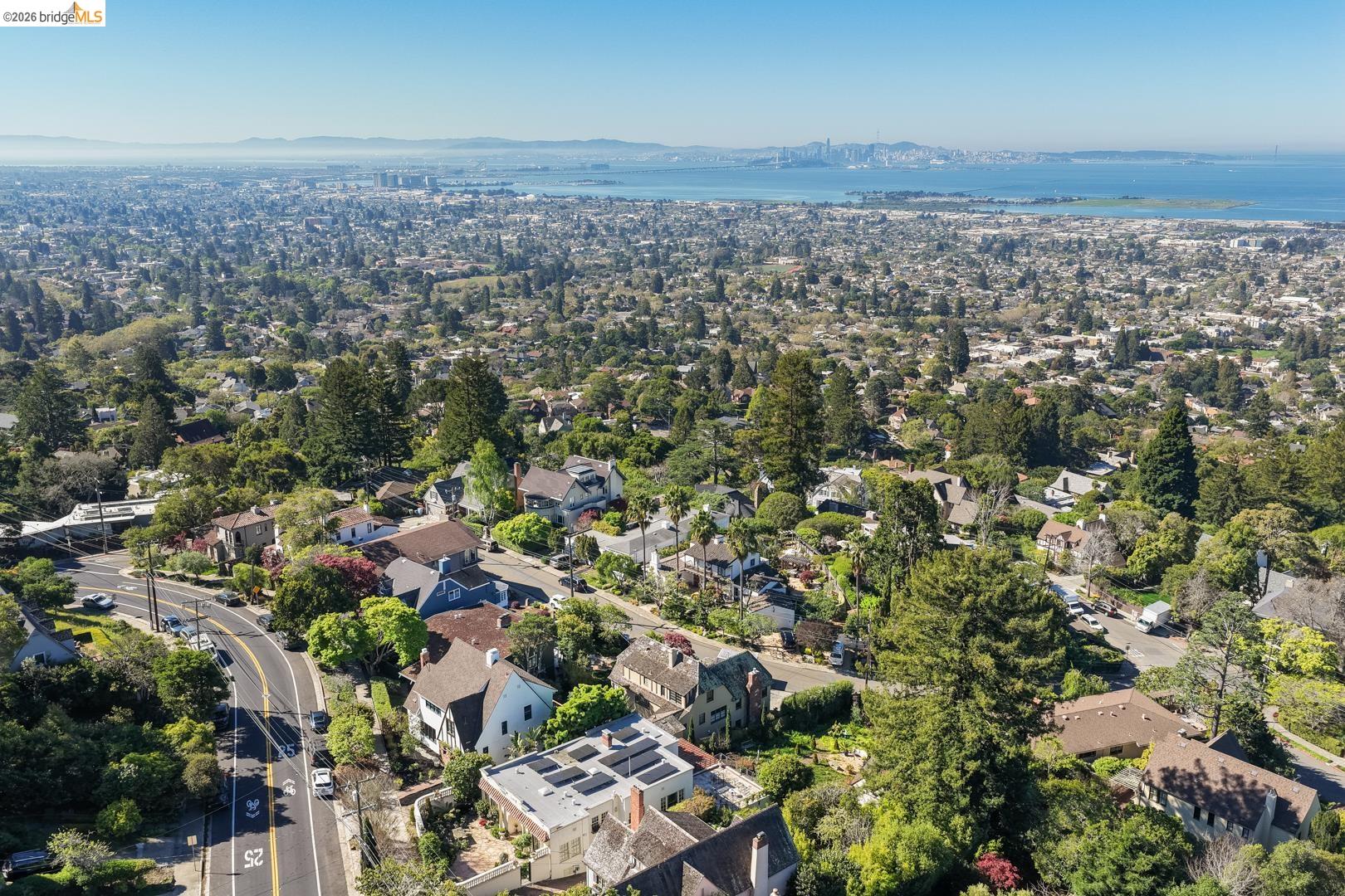 758 Spruce Street Berkeley, CA 94707 - Photo 56 of 60 Aerial view of a water and mountain view