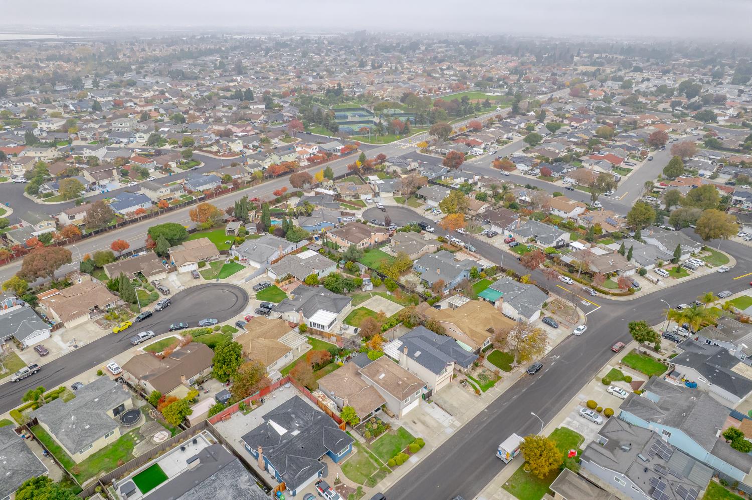 4625 Ruth Way Union City, CA 94587 - Photo 43 of 60 an aerial view of residential houses with outdoor space