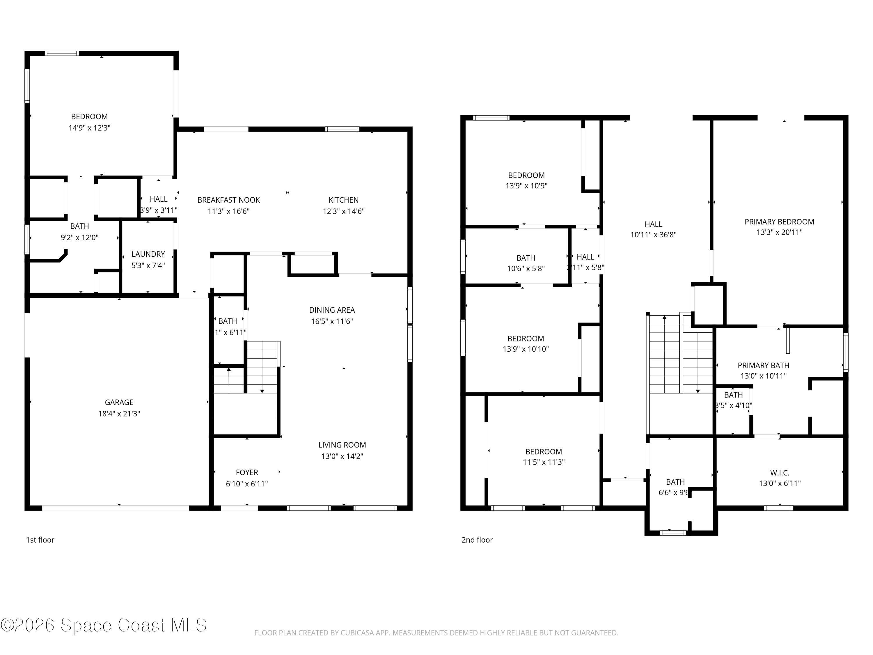 2246 Warwick Road Melbourne, FL 32935 - Photo 40 of 40 a picture of a floor plan