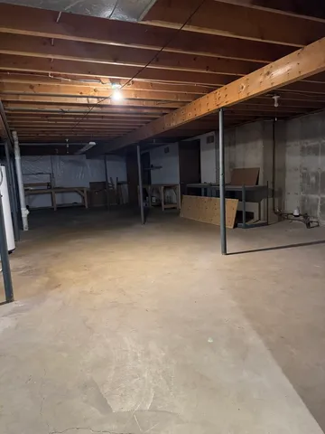 a view of a room with an empty space