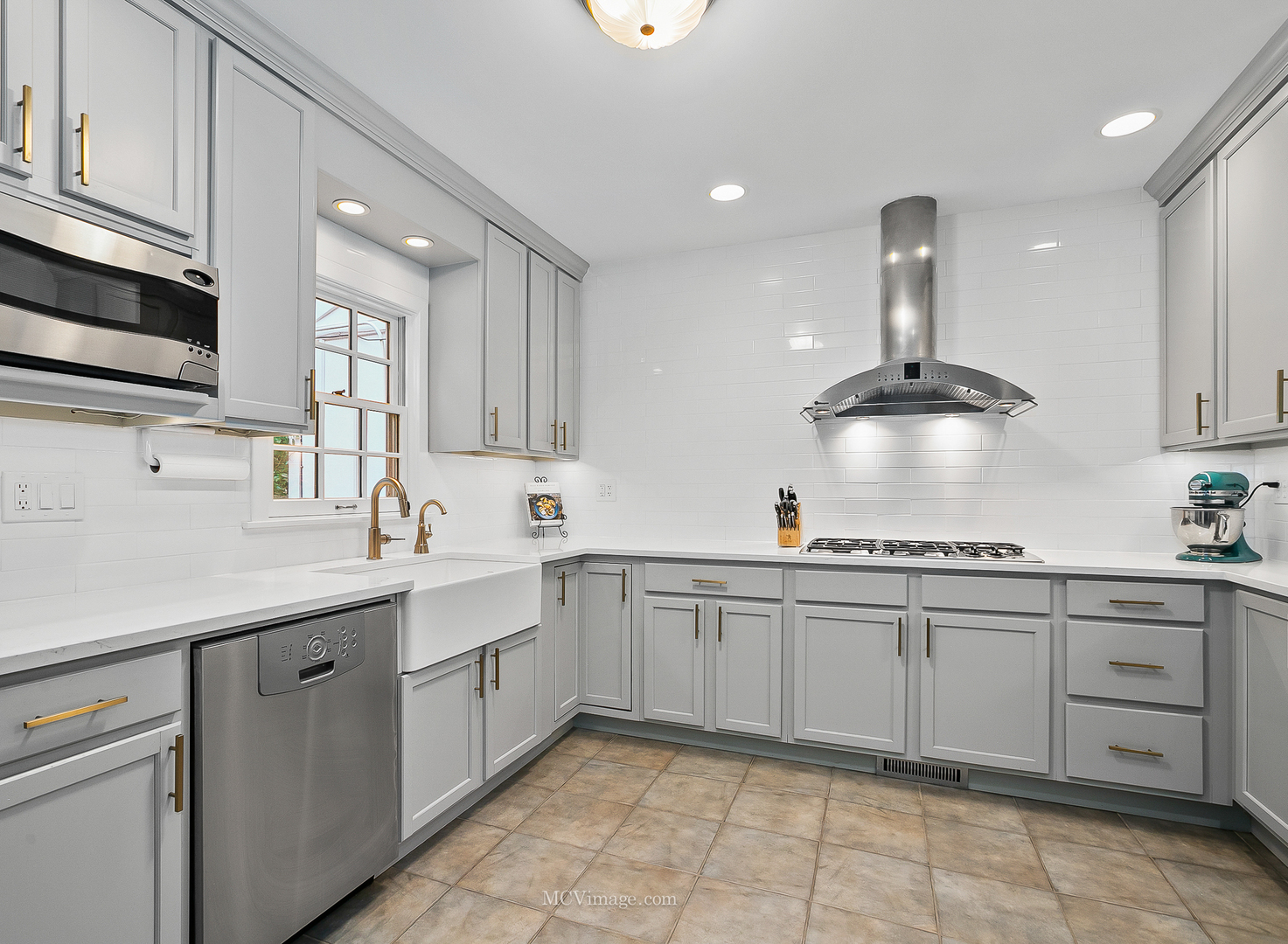 32W501 Derby Road Wayne, IL 60184 - Photo 9 of 28 a kitchen with a sink window and cabinets