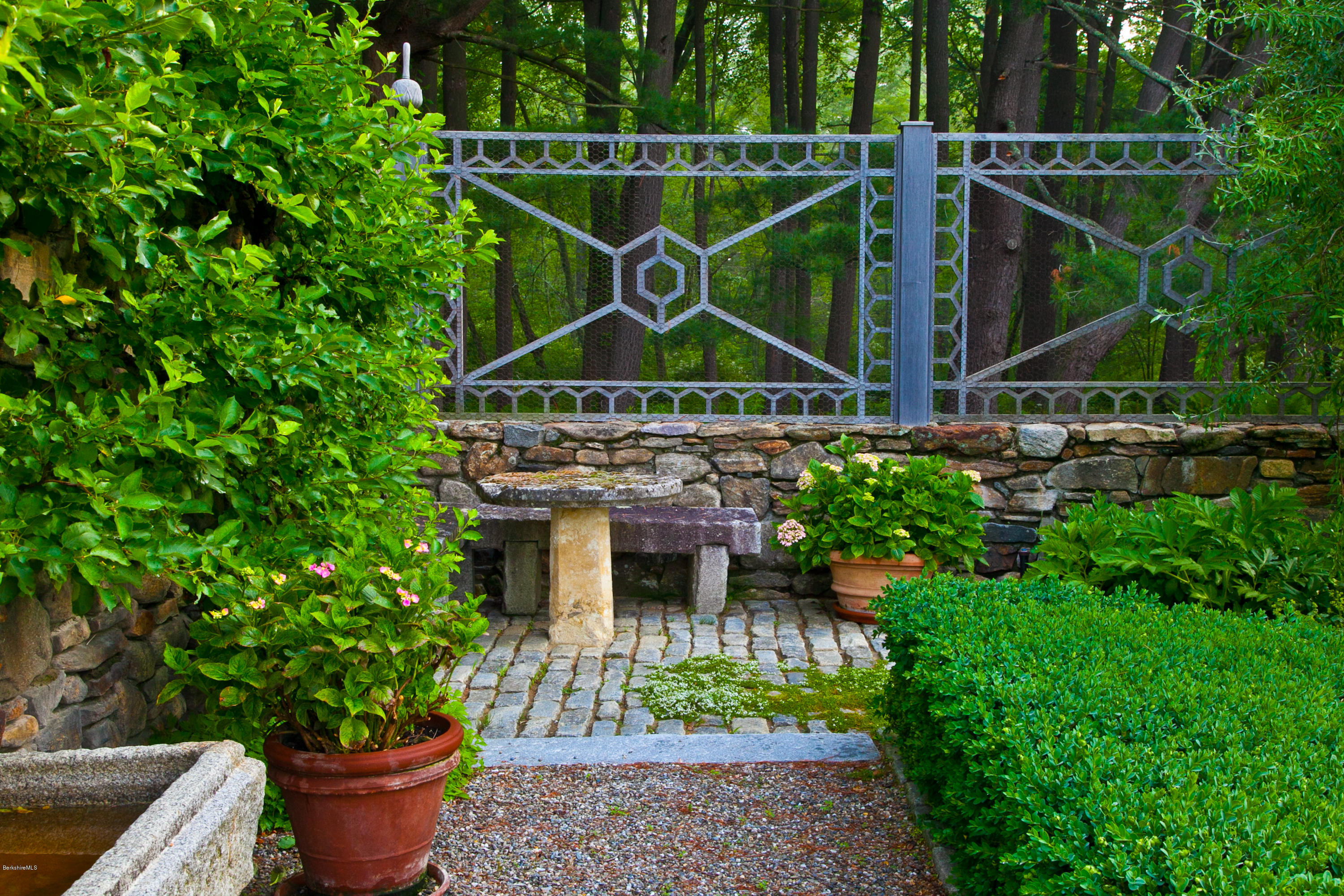 514 Rannapo Road Sheffield, MA 01257 - Photo 70 of 83 57 Garden stone Bench