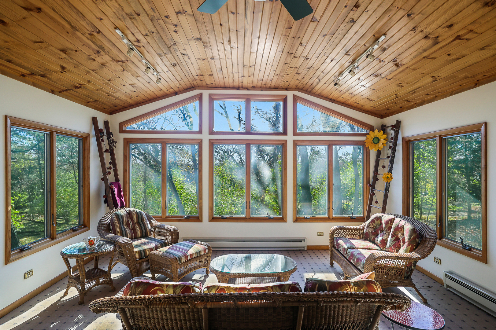 437 High Road Cary, IL 60013 - Photo 14 of 48 a living room with furniture and large windows