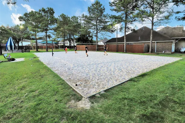 a view of a swimming pool and outdoor space