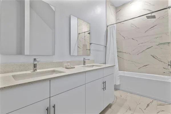 a room with pool table