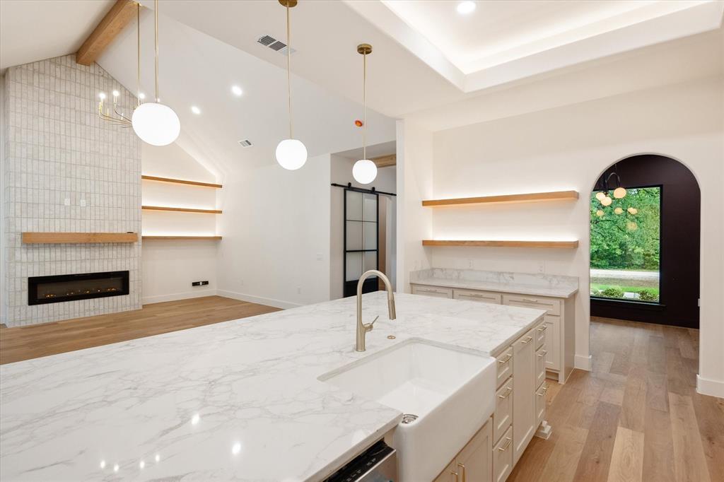 3001 Rock Road Corsicana, TX 75109 - Photo 15 of 40 a bathroom with a sink and a large mirror