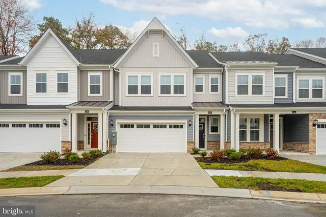 a front view of a residential houses