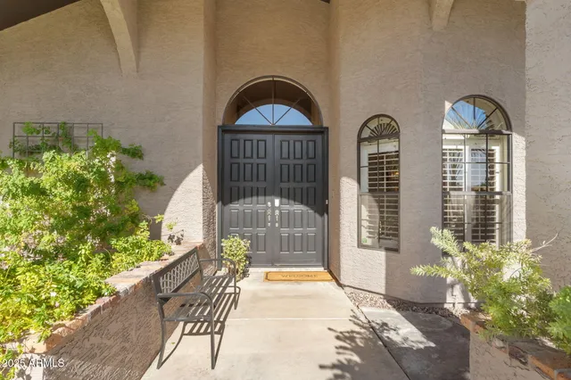 a front view of a house having yard