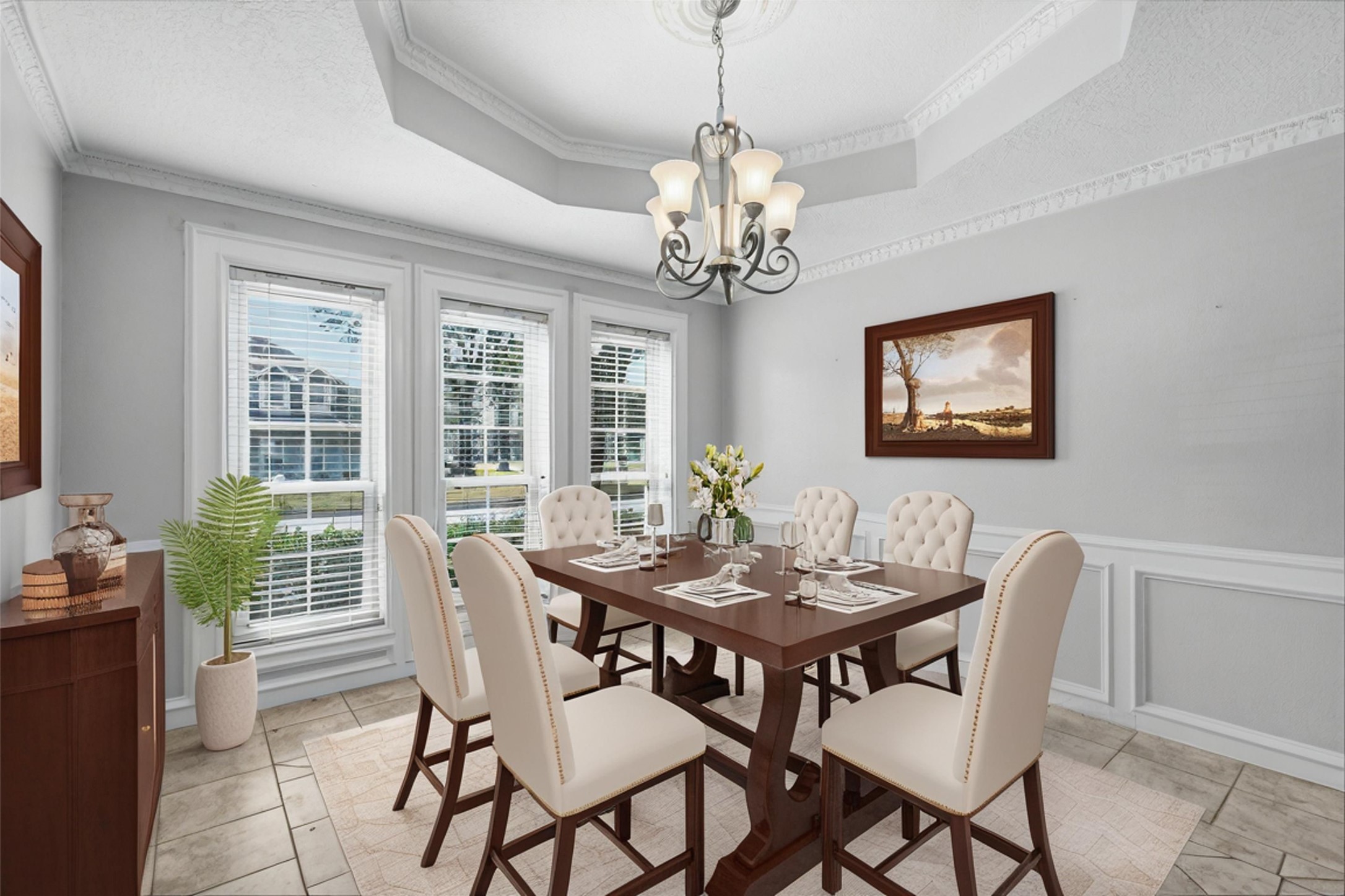 18326 Lake Oaks Drive Spring, TX 77388 - Photo 15 of 37 Virtually staged dining room