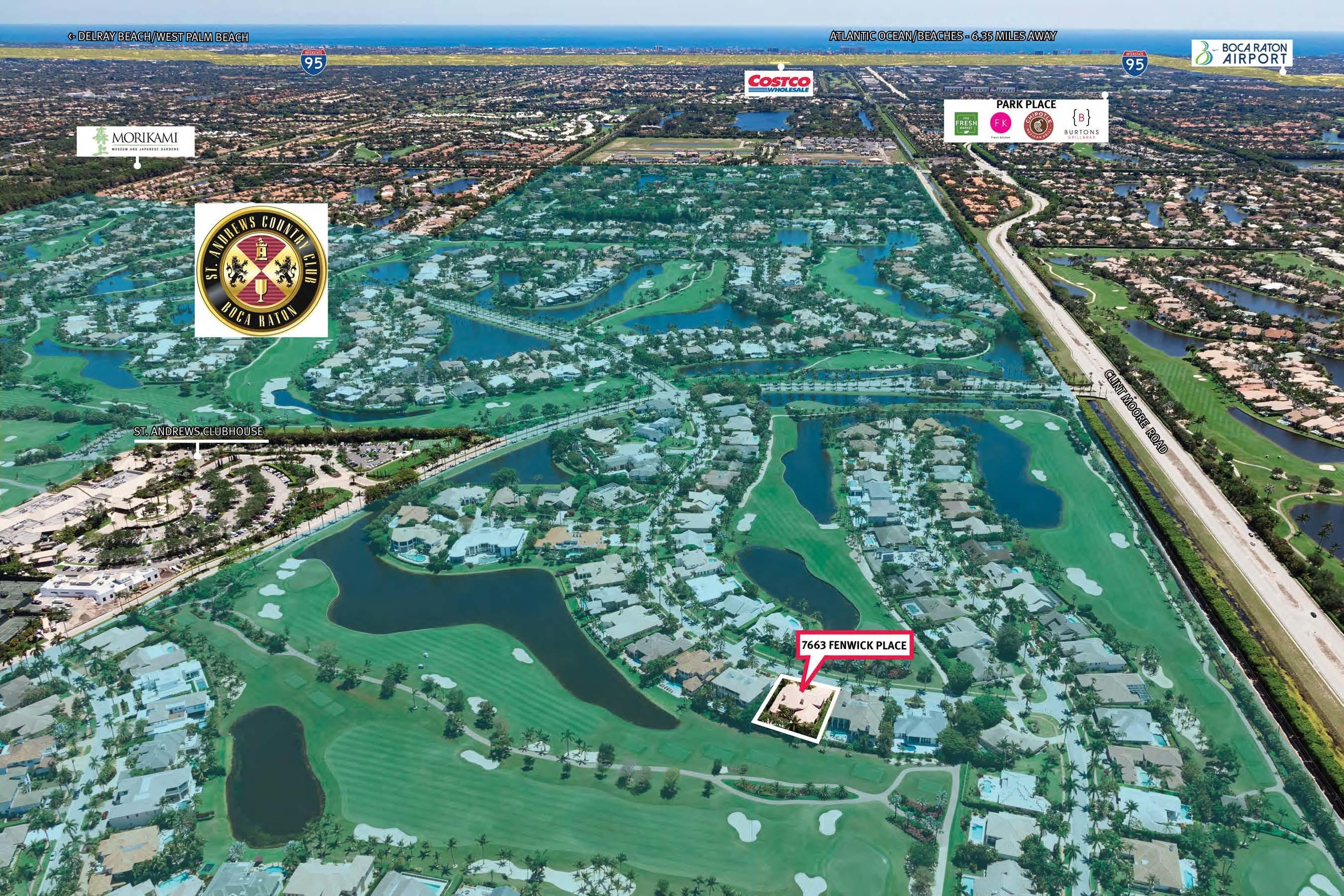 7663 Fenwick Place Boca Raton, FL 33496 - Photo 49 of 49 Location Aerial 2