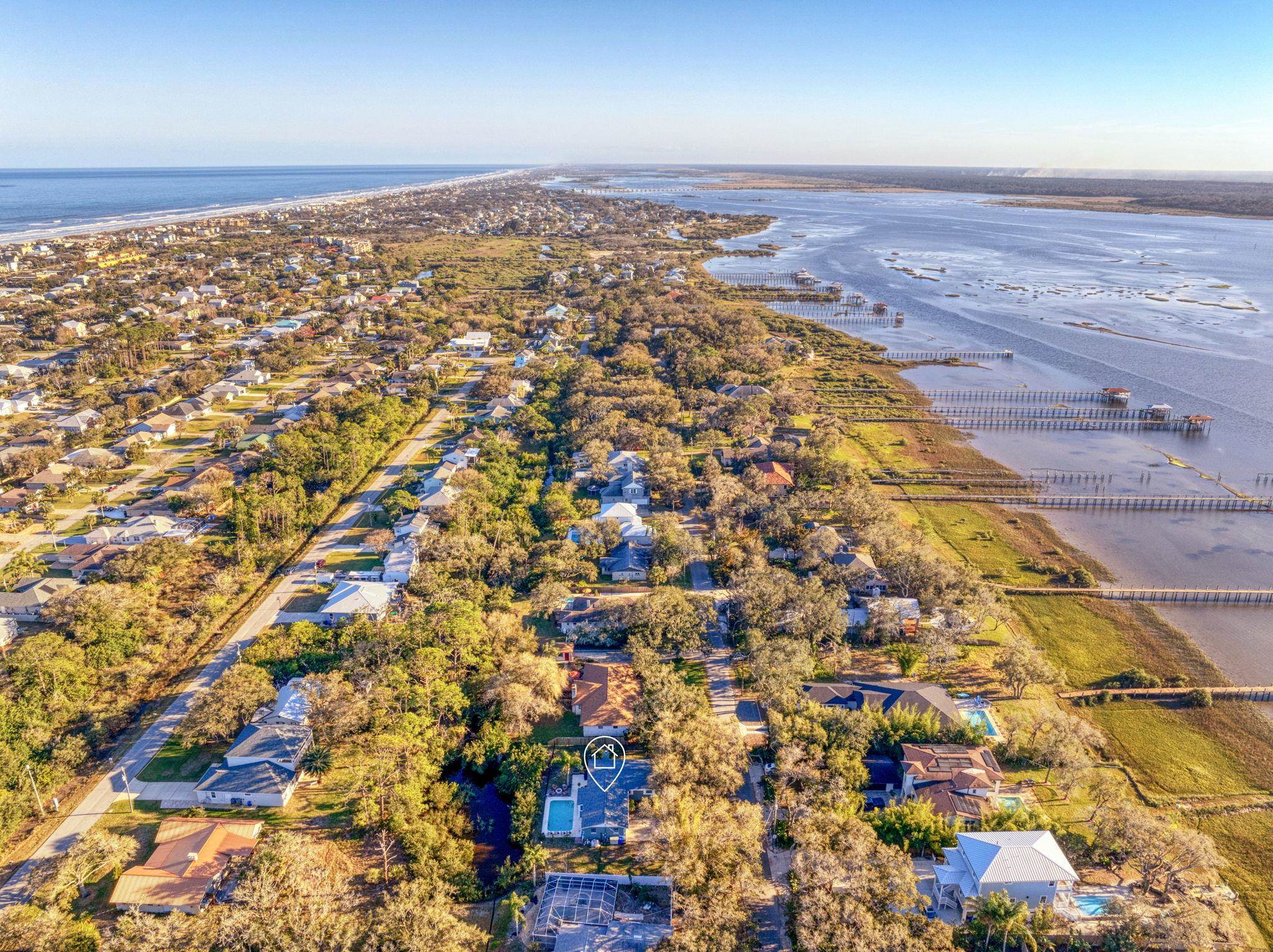 5312 Riverview Drive St. Augustine, FL 32080 - Photo 6 of 54 an aerial view of residential building and an ocean
