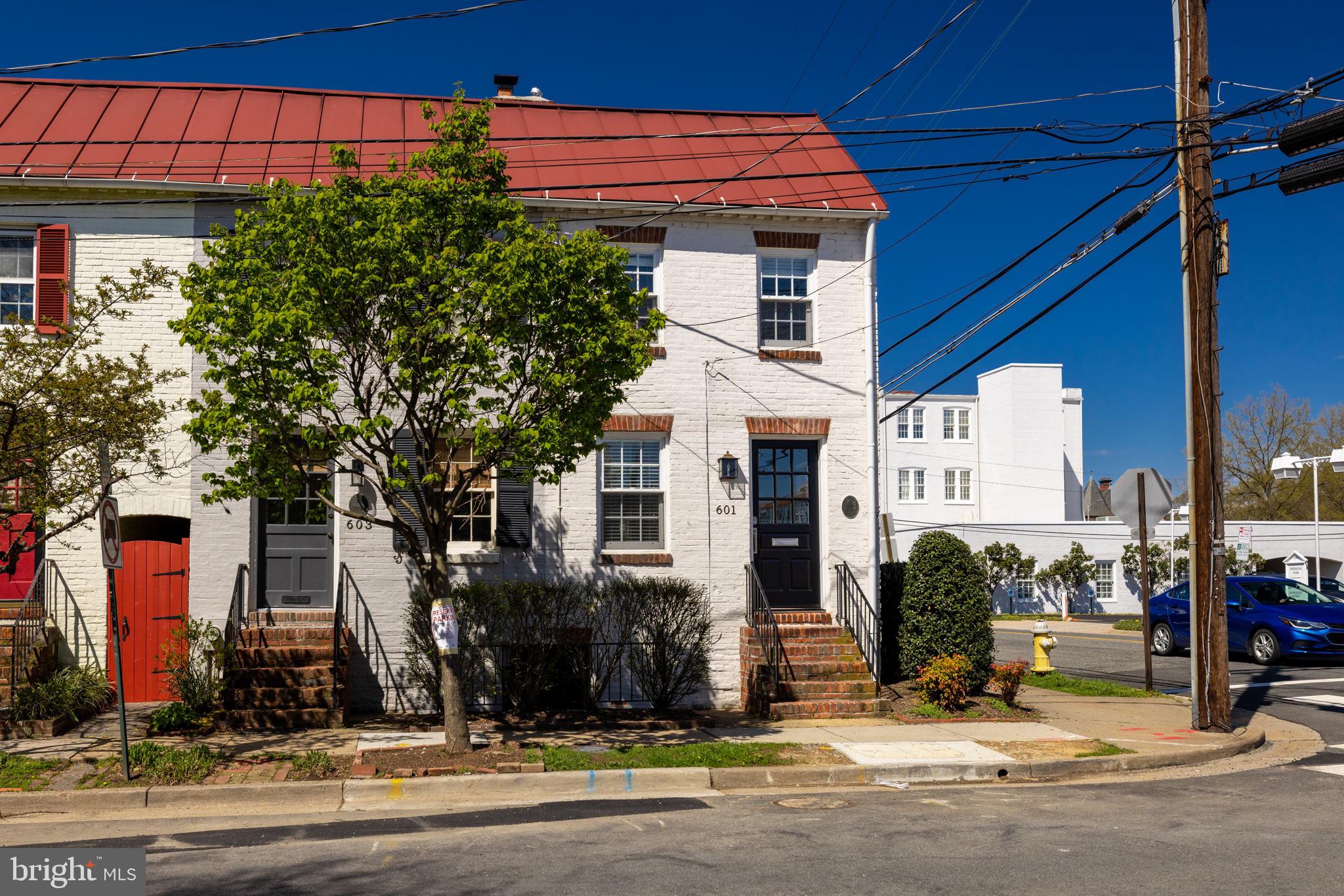 a view of a building with street