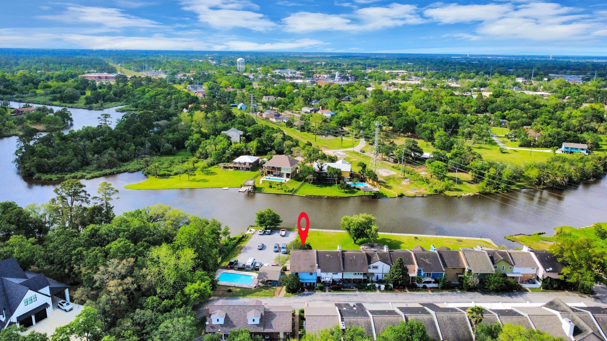 2117 Casa Rio Circle Dickinson, TX 77539 - Photo 5 of 23 an aerial view of a house with a lake view