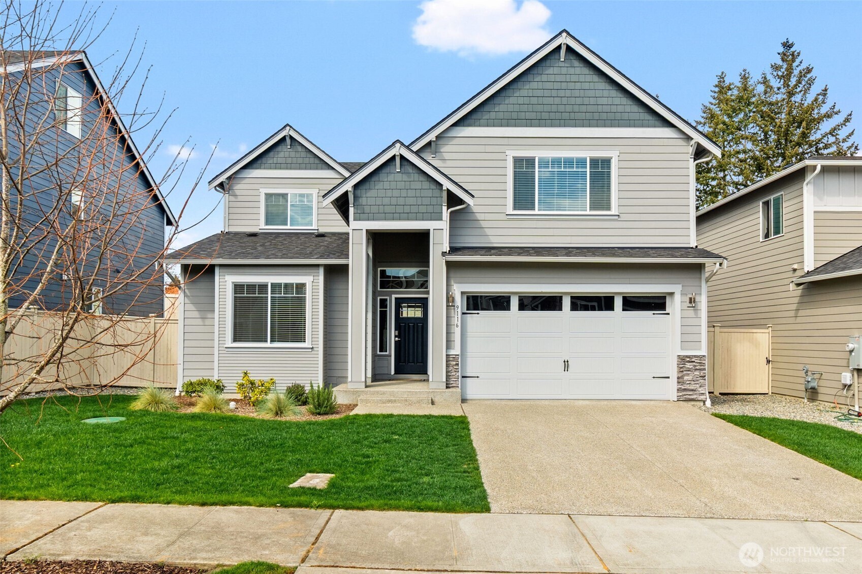 9116 Carlos Way Northeast Lacey, WA 98516 - Photo 2 of 34 a view of a yard in front view of a house