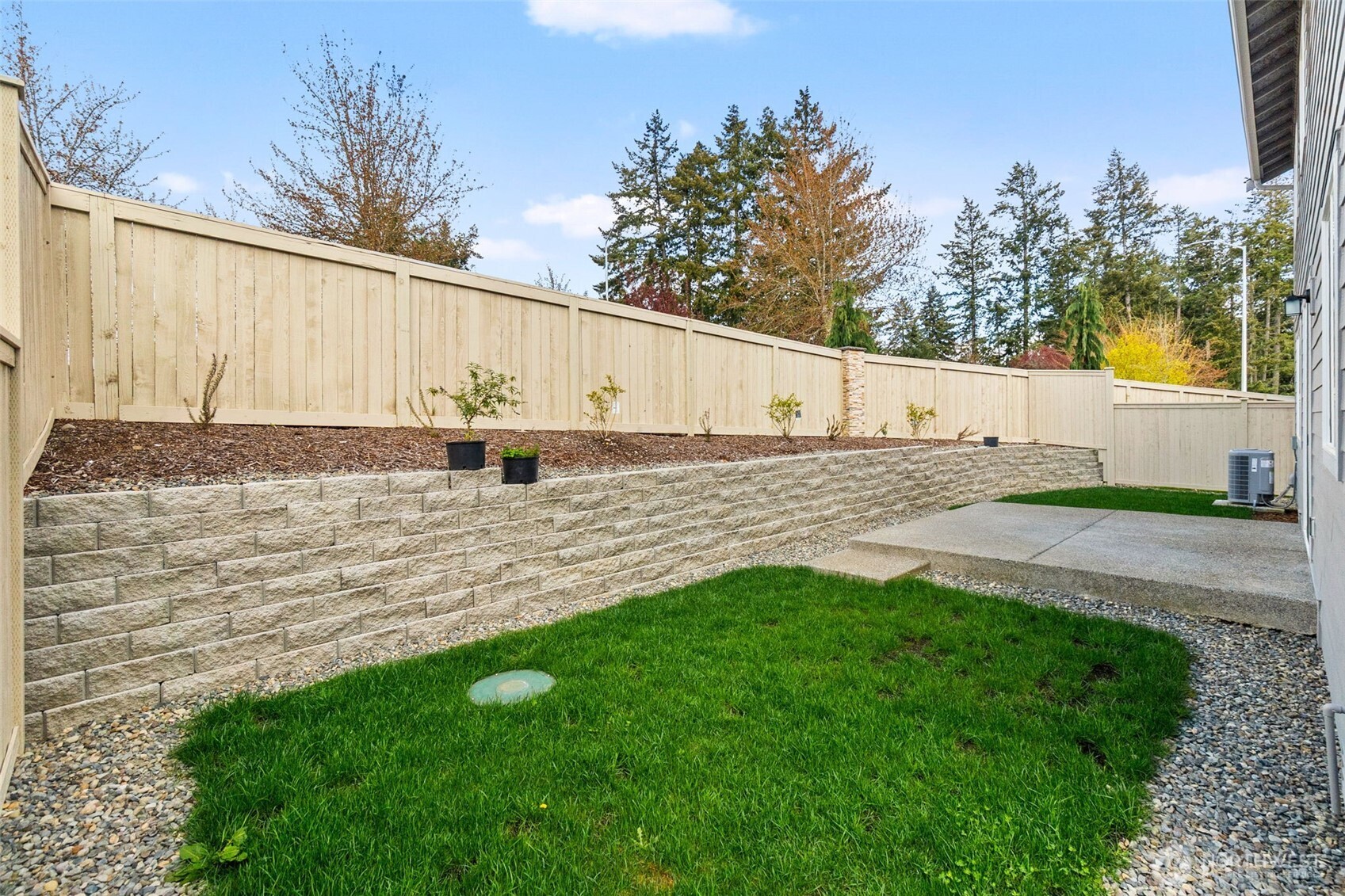 9116 Carlos Way Northeast Lacey, WA 98516 - Photo 34 of 34 a backyard of a house with lots of green space
