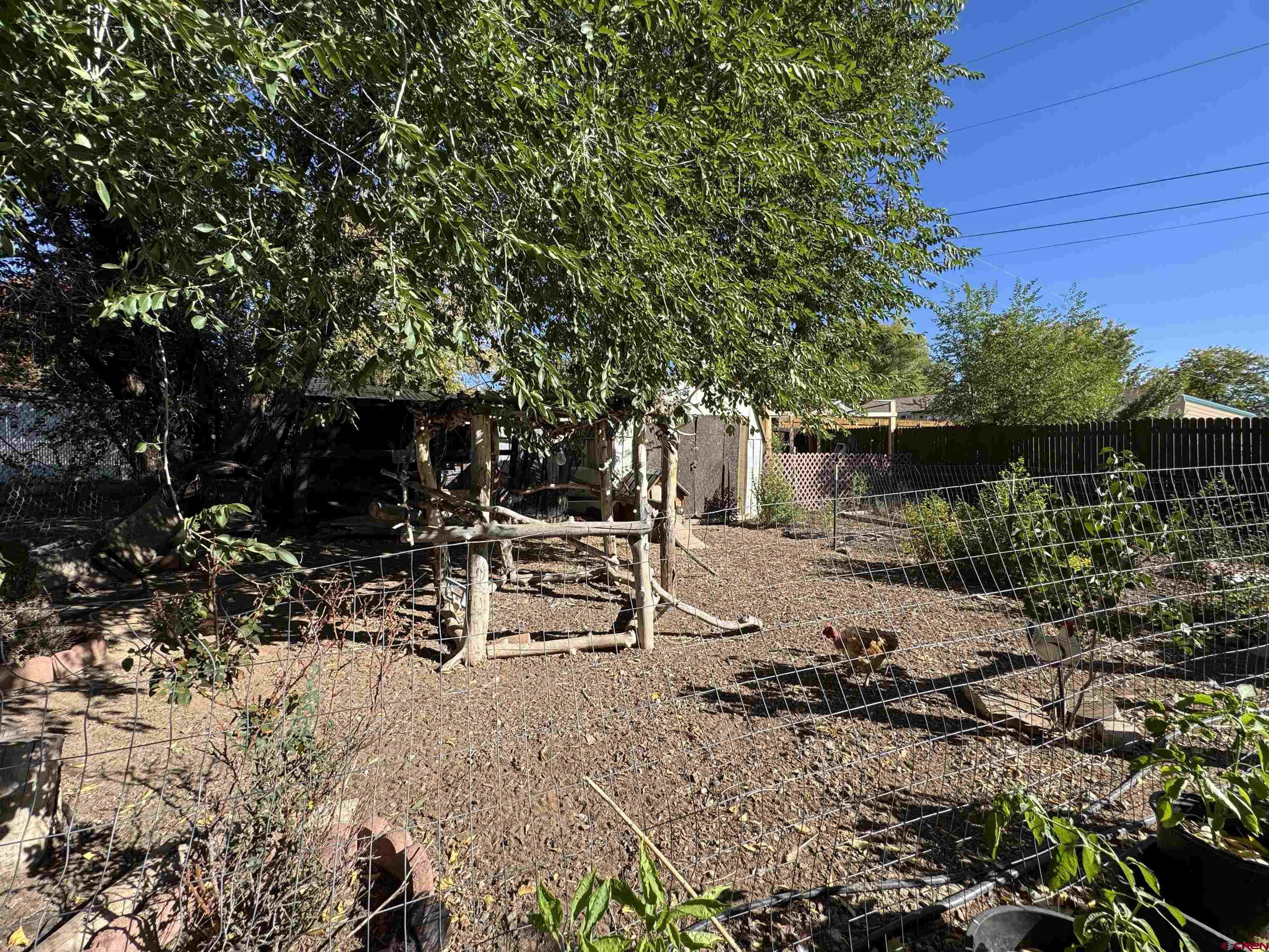 8 West 10th Street Cortez, CO 81321 - Photo 24 of 24 a view of backyard with a table and chairs under an umbrella