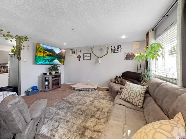 a bedroom with a bed couch and window