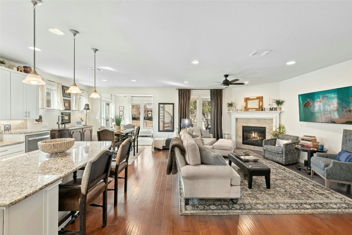 704 Archer Lane Georgetown, TX 78633 - Photo 5 of 40 Living Room and Kitchen