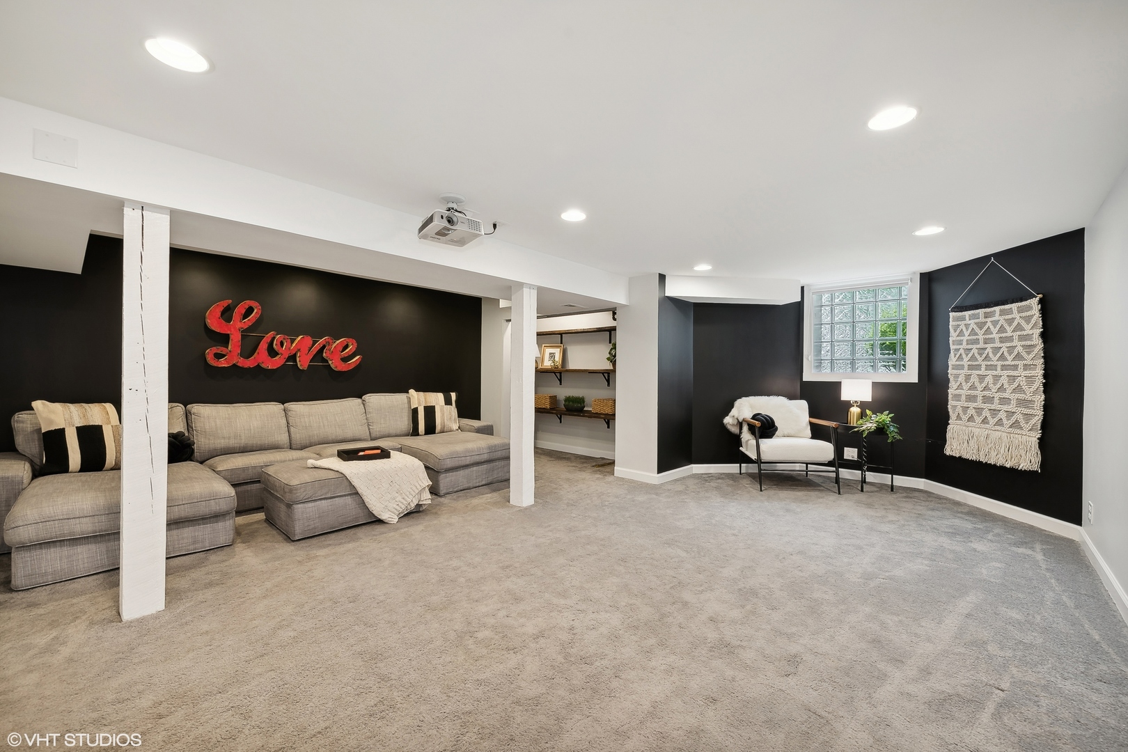 4159 North Bell Avenue Chicago, IL 60618 - Photo 37 of 42 a living room with furniture and a flat screen tv
