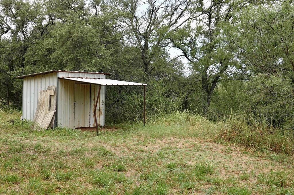 392 County Road 433 Mullin, TX 76864 - Photo 17 of 17 a backyard of a house with wooden fence and a large tree